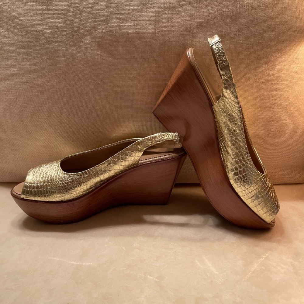 Gold strap Sandle Italian hand made